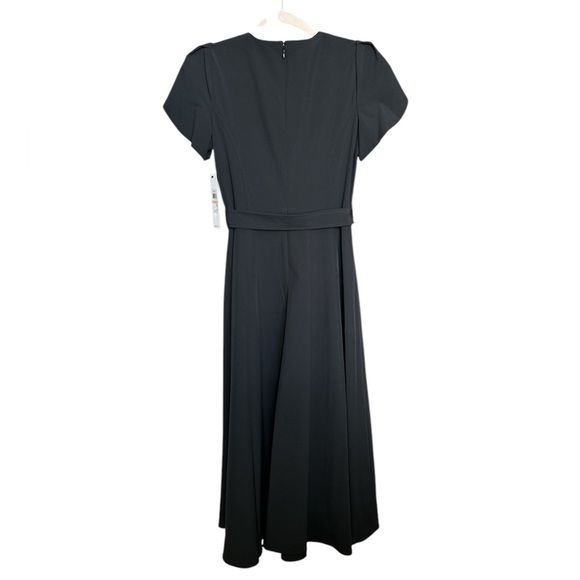 Calvin Klein Tulip Short Sleeve A-Line Midi Dress Black dress Business casual - Picture 5 of 14
